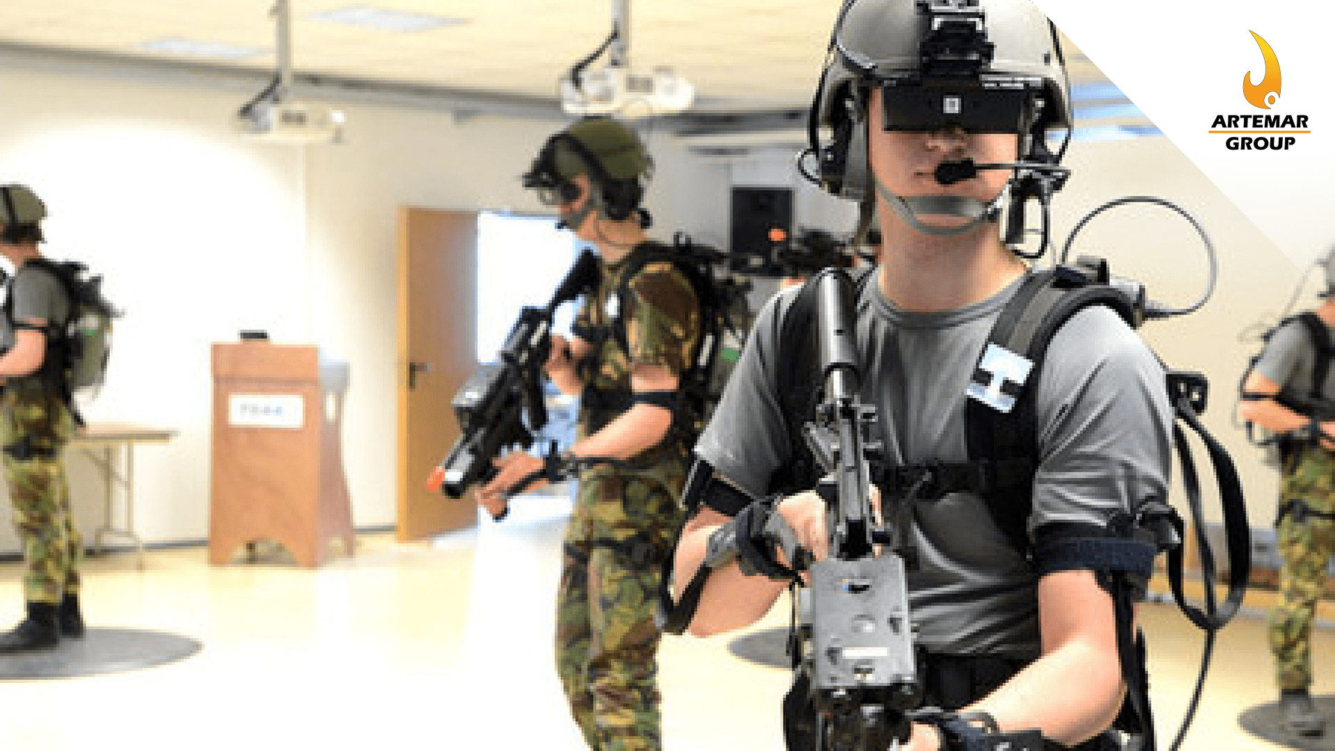 2 ISRAELÍES ENTRENAMIENTO CON REALIDAD VIRTUAL SOLDADOS ISRAELÍES ENTRAN EN EL MUNDO DEL ENTRENAMIENTO CON REALIDAD VIRTUAL