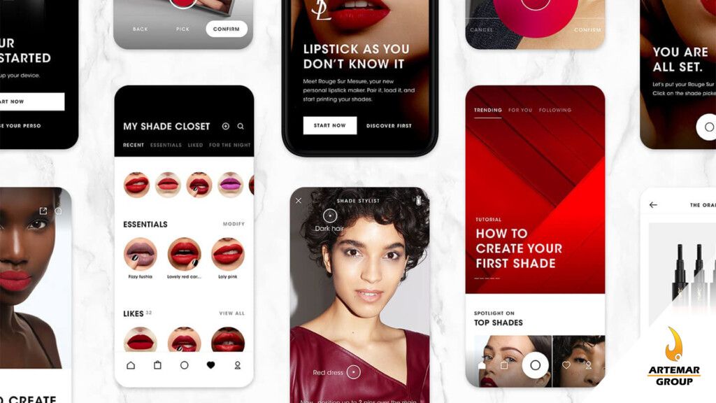 Dispositivo de L'Oréal para crear colores de labial con A.I.