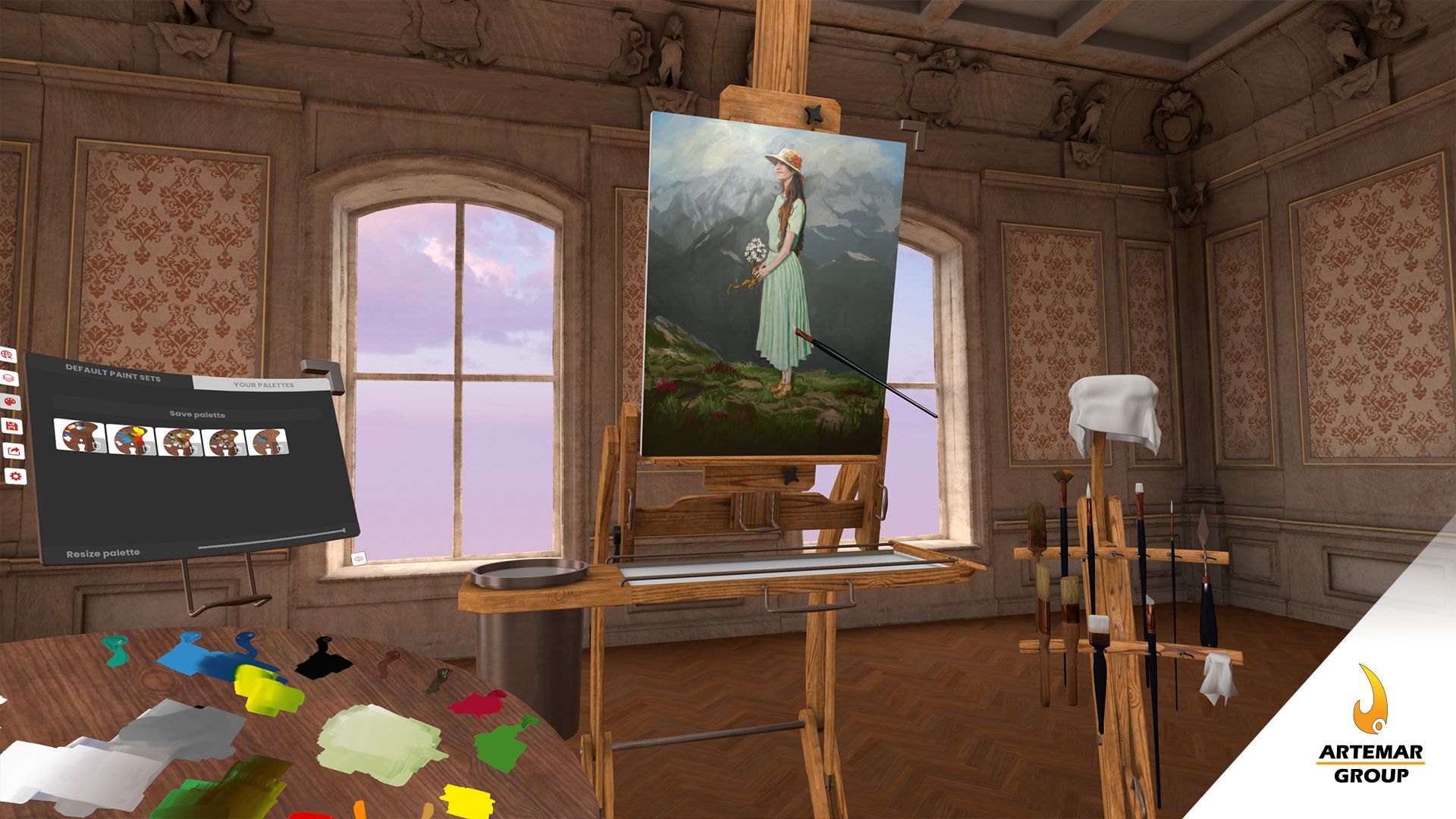Has pinturas al óleo en Realidad Virtual con Vermillion