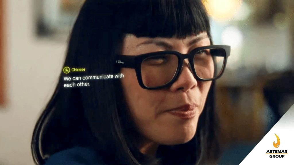 Google hace un adelanto de gafas AR con traducción en vivo