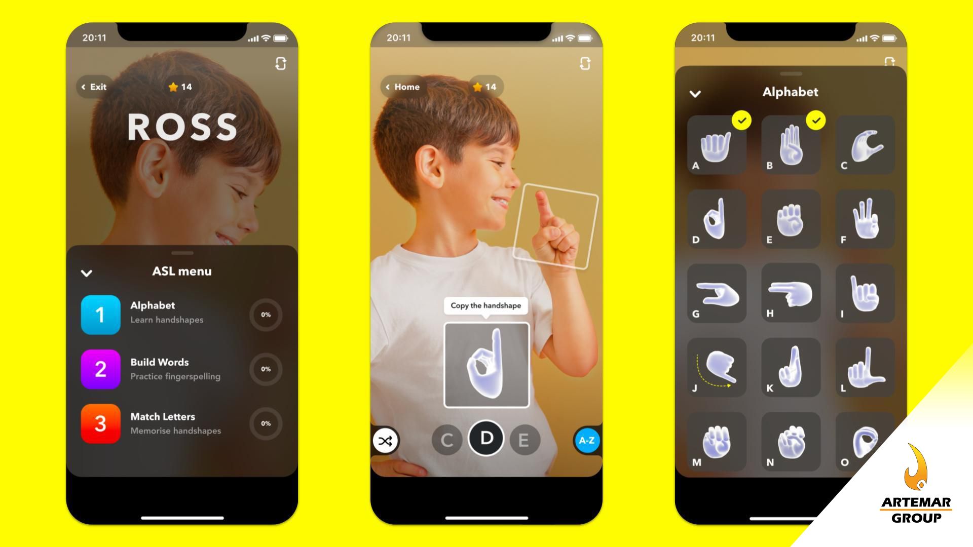 Lenguaje de señas con Realidad Aumentada de Snapchat