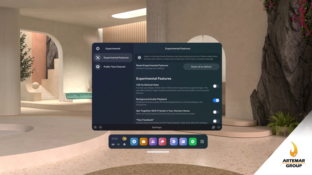 Actualización de Meta Quest Pro para grabar Realidad Mixta