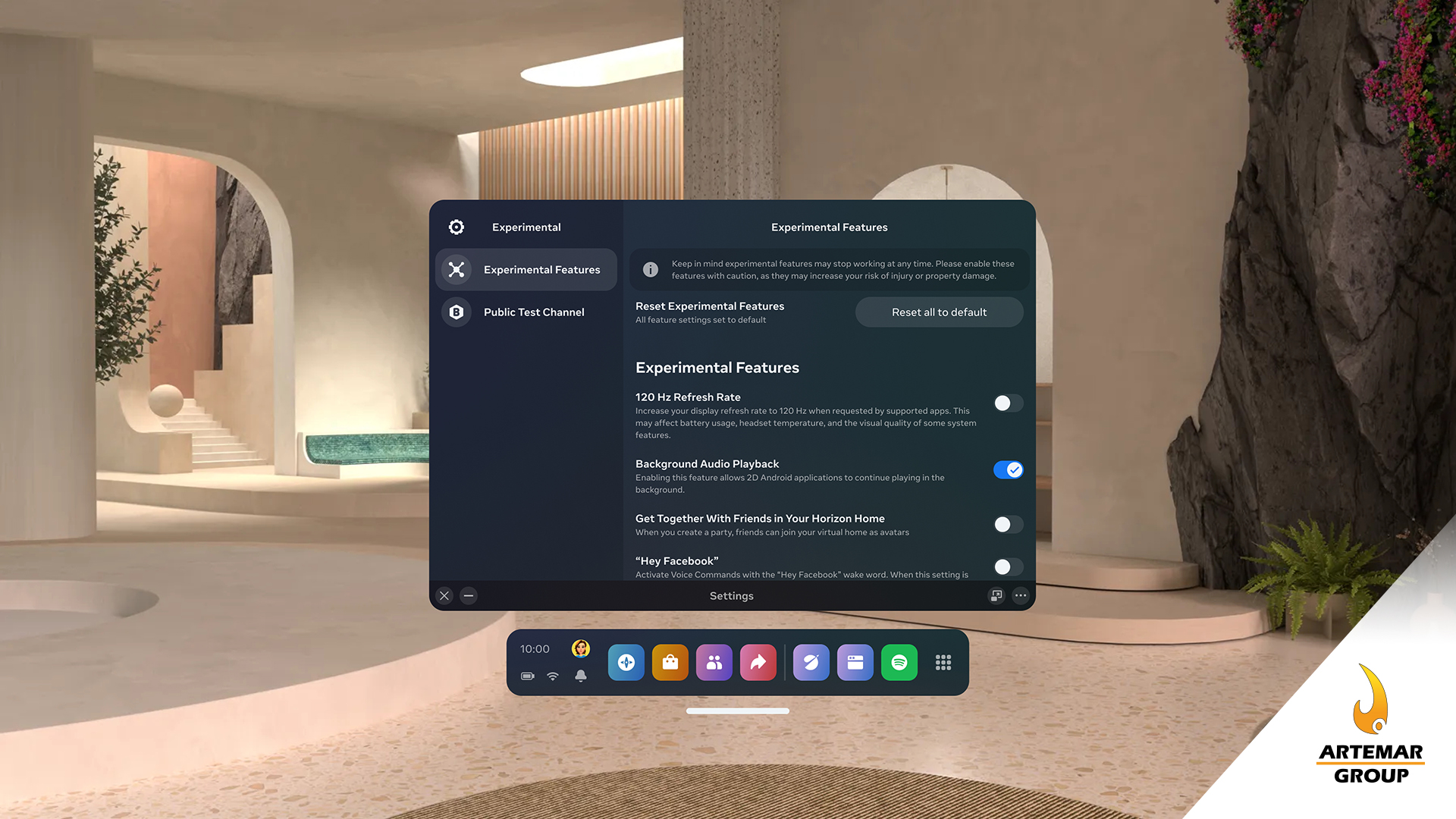 Actualización de Meta Quest Pro para grabar Realidad Mixta