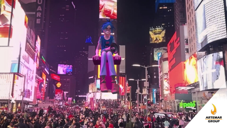 Skinny Ape: Gorillaz tocó su nuevo sencillo en AR