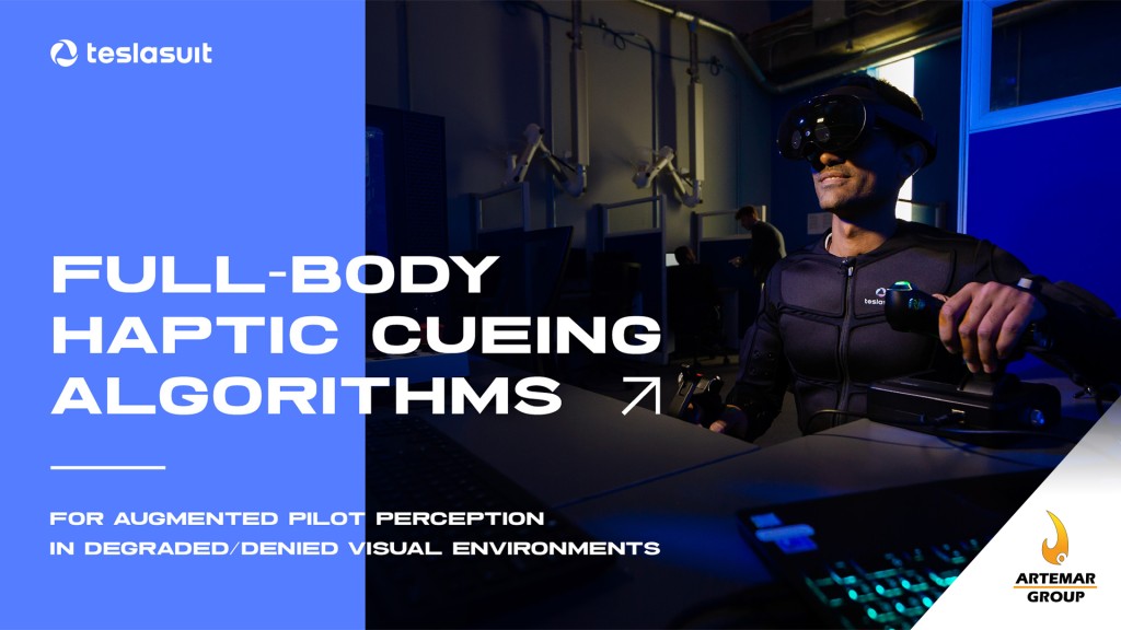 TESLASUIT aumenta la percepción del piloto con sus hápticos
