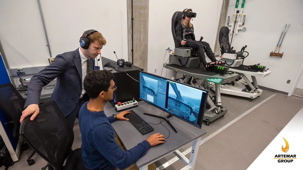 TESLASUIT forma parte de nuevo simulador de vuelo inmersivo